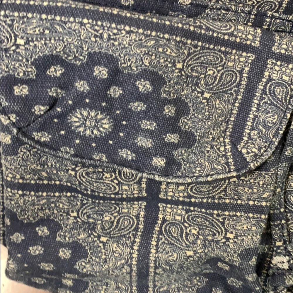 NWOT Drawstring Denim Backpack - Picture 3 of 8